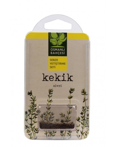 Osmanlı Bahçesi Kekik Yetiştirme Seti, Yerli Kekik Tohumu + Solucan Gübresi Paketi